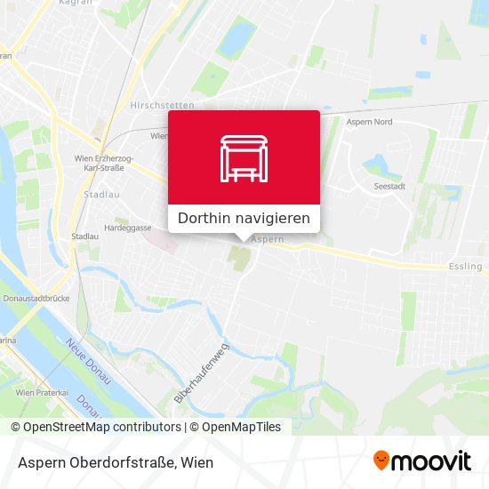 Aspern Oberdorfstraße Karte