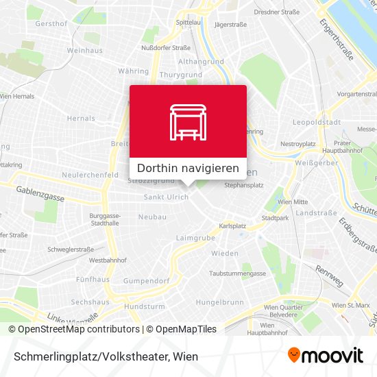 Schmerlingplatz/Volkstheater Karte