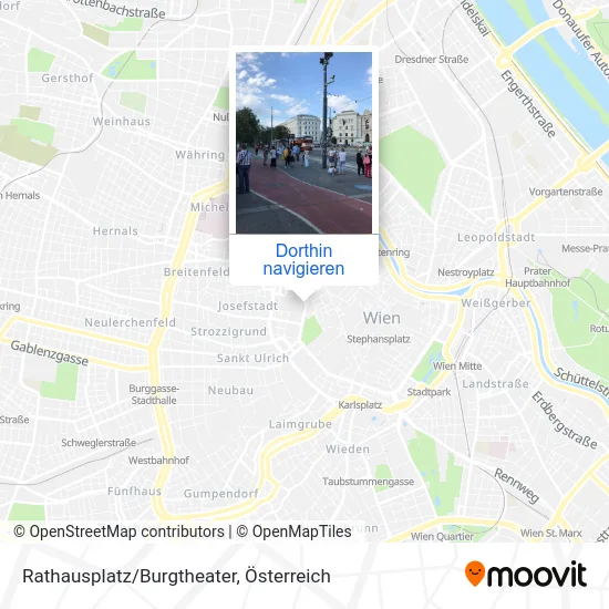 Rathausplatz/Burgtheater Karte