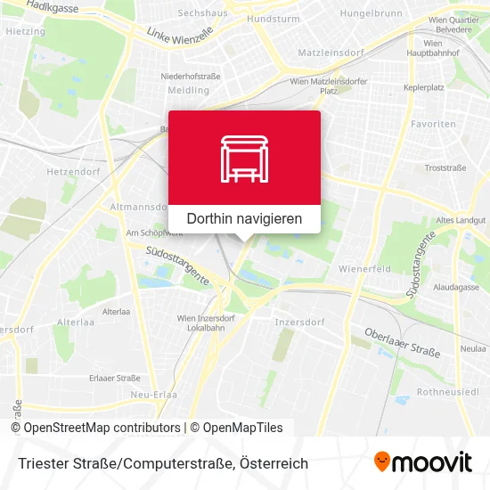 Triester Straße/Computerstraße Karte