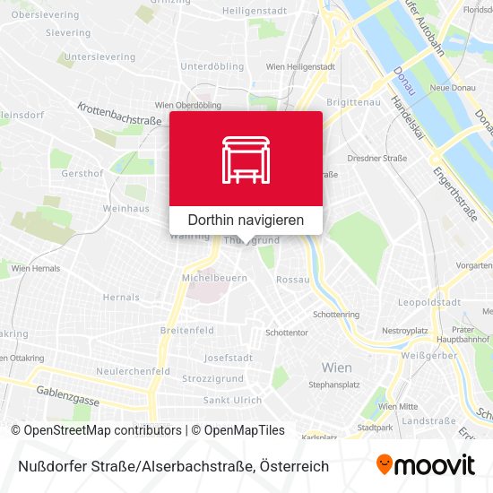 Nußdorfer Straße / Alserbachstraße Karte