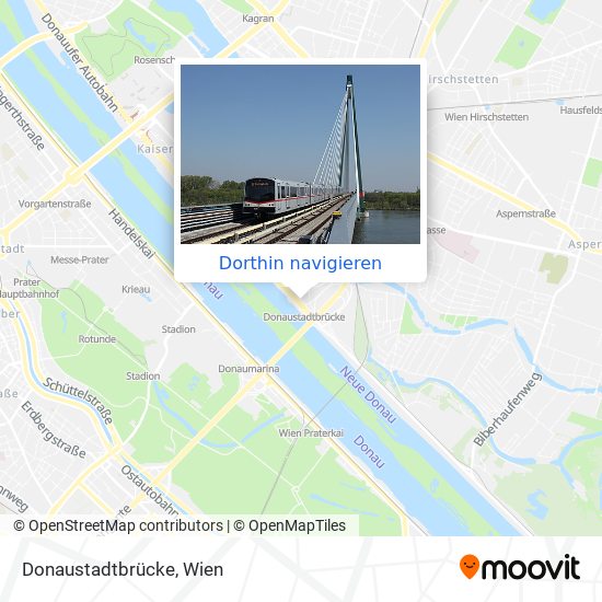 Donaustadtbrücke Karte