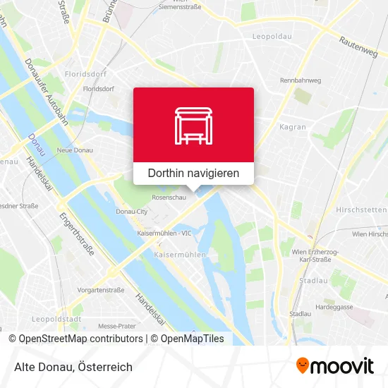 Alte Donau Karte