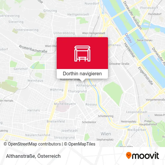Althanstraße Karte