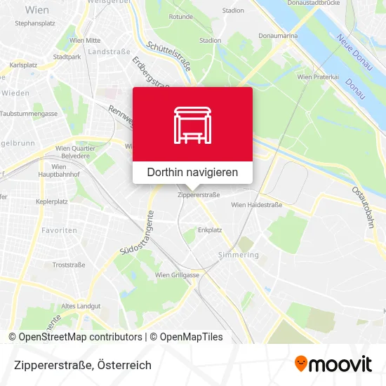 Zippererstraße Karte