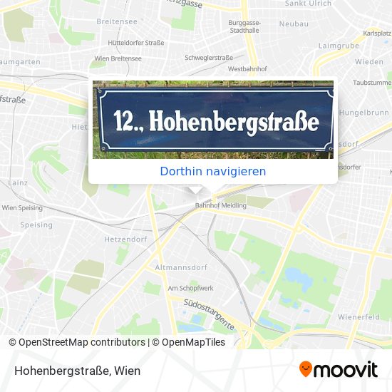 Hohenbergstraße Karte