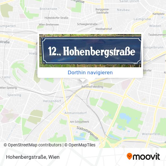 Hohenbergstraße Karte
