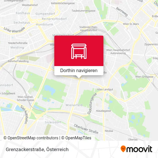 Grenzackerstraße Karte