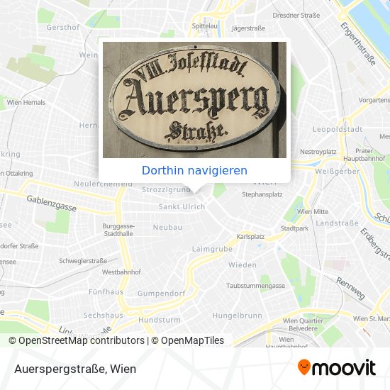 Auerspergstraße Karte