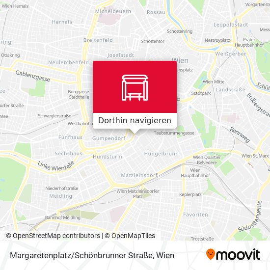 Margaretenplatz / Schönbrunner Straße Karte