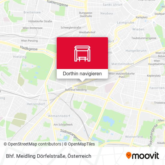 Bhf. Meidling Dörfelstraße Karte