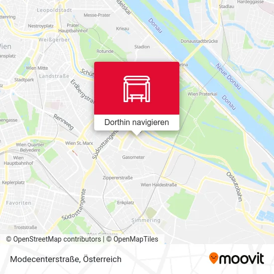 Modecenterstraße Karte