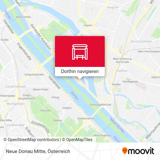 Neue Donau Mitte Karte