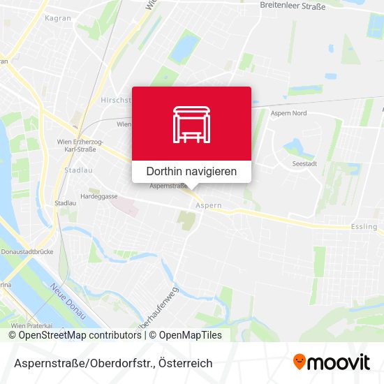 Aspernstraße/Oberdorfstr. Karte