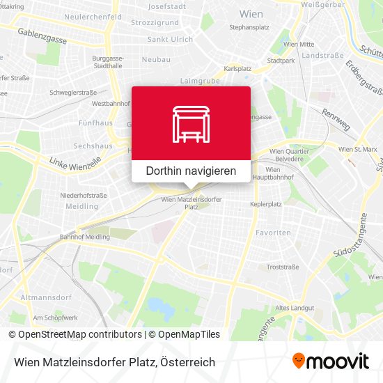 Wien Matzleinsdorfer Platz Karte