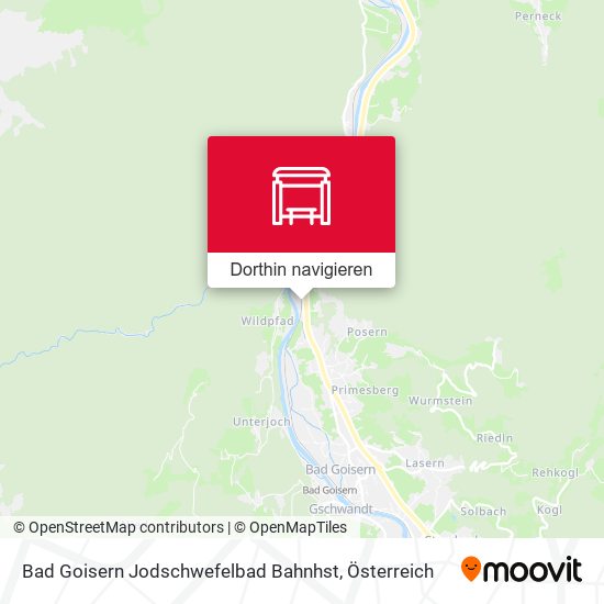 Bad Goisern Jodschwefelbad Bahnhst Karte