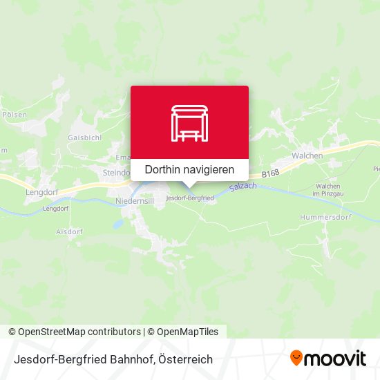 Jesdorf-Bergfried Bahnhof Karte