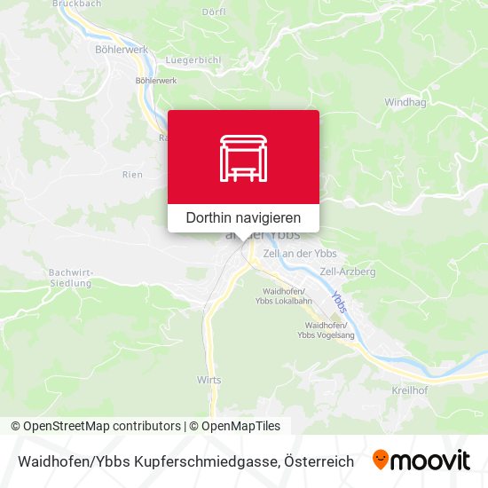 Waidhofen / Ybbs Kupferschmiedgasse Karte