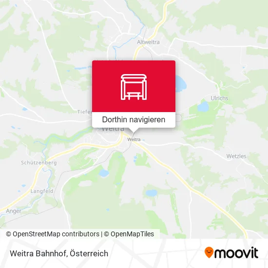 Weitra Bahnhof Karte