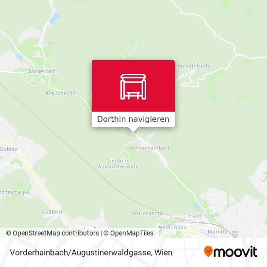 Vorderhainbach / Augustinerwaldgasse Karte