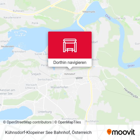 Kühnsdorf-Klopeiner See Bahnhof Karte