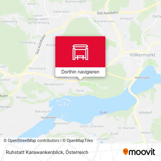 Ruhstatt Karawankenblick Karte