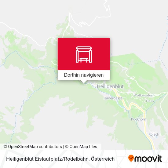 Heiligenblut Eislaufplatz / Rodelbahn Karte