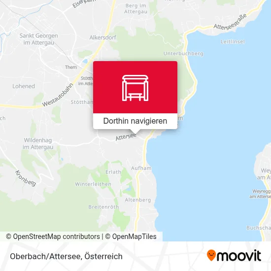 Oberbach/Attersee Karte
