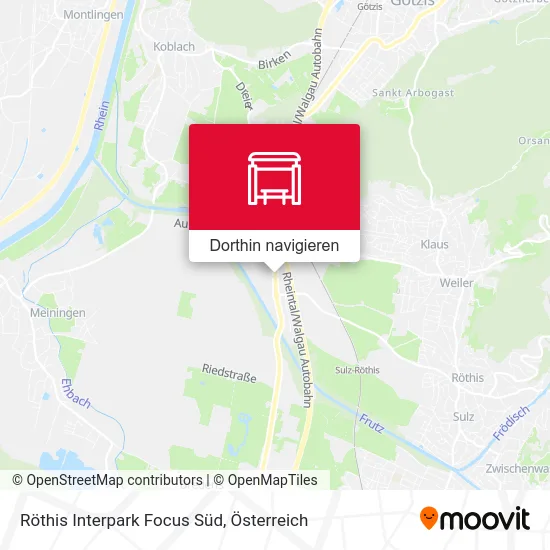 Röthis Interpark Focus Süd Karte