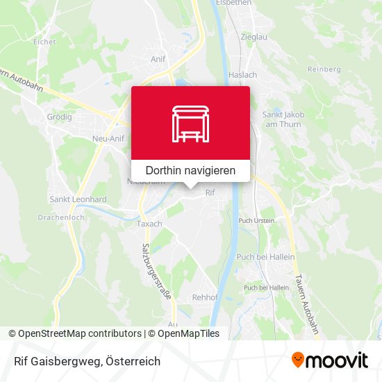 Rif Gaisbergweg Karte