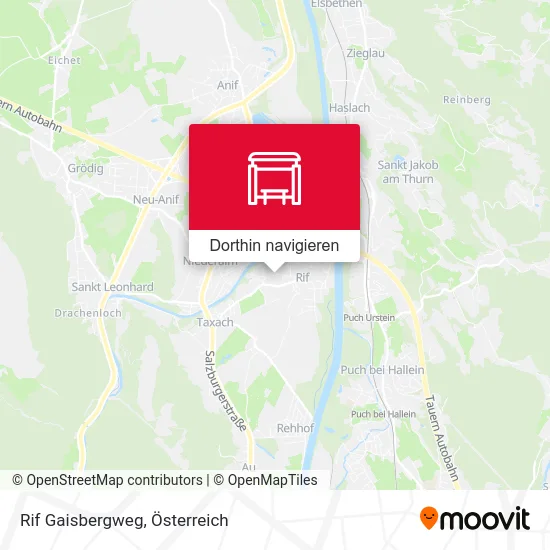 Rif Gaisbergweg Karte
