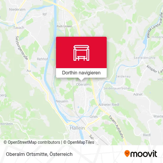 Oberalm Ortsmitte Karte