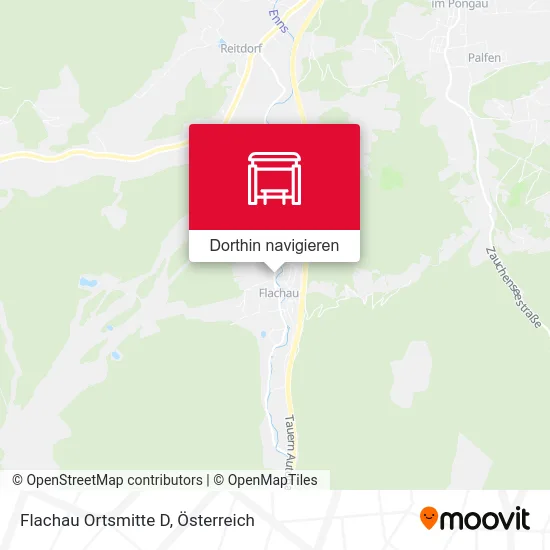 Flachau Ortsmitte D Karte