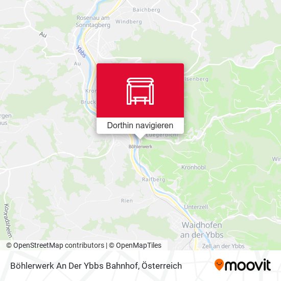 Böhlerwerk An Der Ybbs Bahnhof Karte