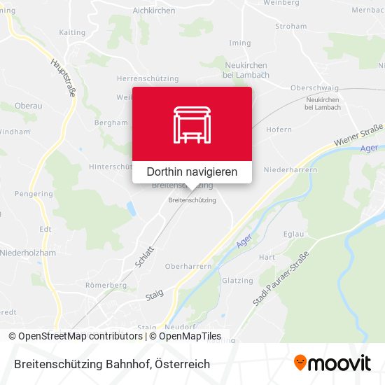 Breitenschützing Bahnhof Karte