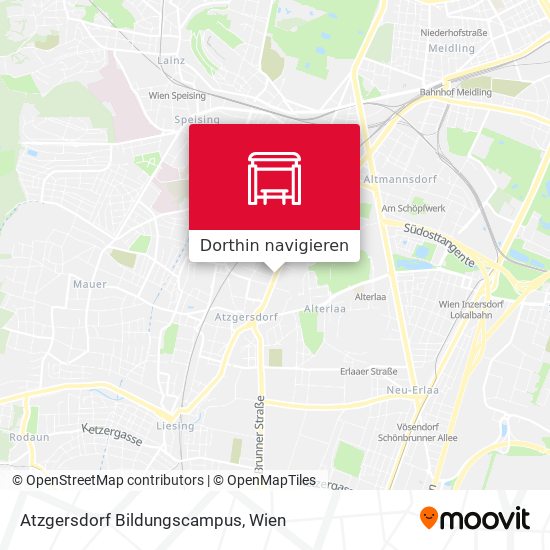 Atzgersdorf Bildungscampus Karte