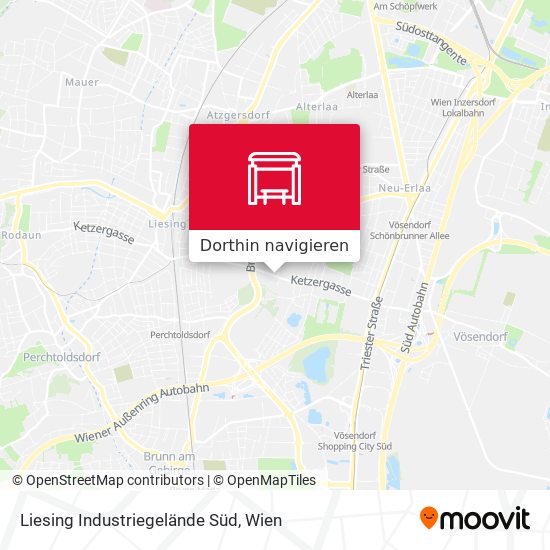 Liesing Industriegelände Süd Karte