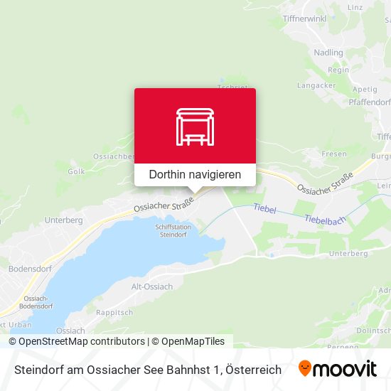 Steindorf am Ossiacher See Bahnhst 1 Karte