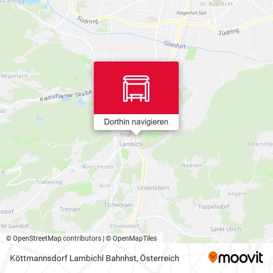 Köttmannsdorf Lambichl Bahnhst Karte
