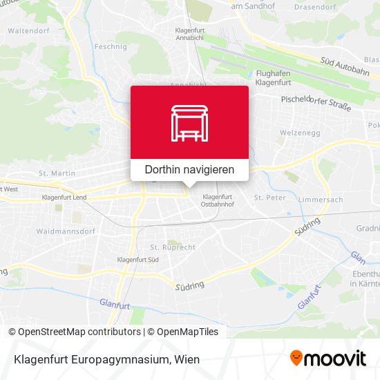 Klagenfurt Europagymnasium Karte