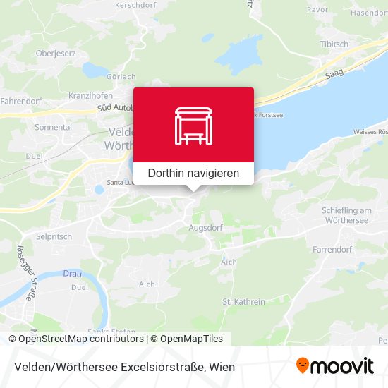 Velden / Wörthersee Excelsiorstraße Karte