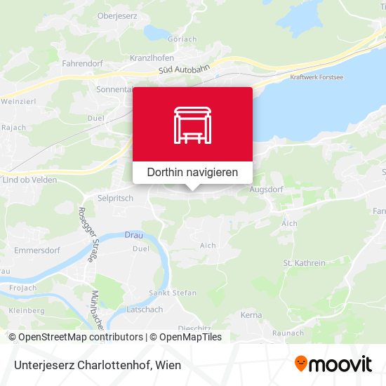 Unterjeserz Charlottenhof Karte