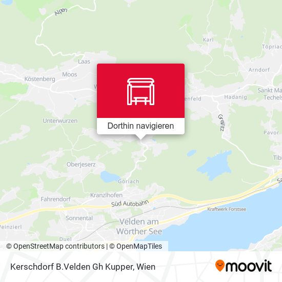 Kerschdorf B.Velden Gh Kupper Karte