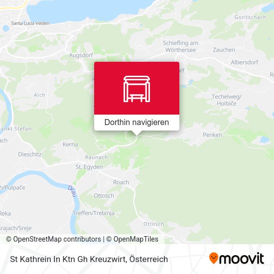 St Kathrein In Ktn Gh Kreuzwirt Karte