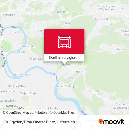 St Egyden/Drau Oberer Platz Karte