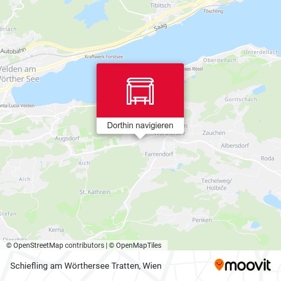 Schiefling am Wörthersee Tratten Karte