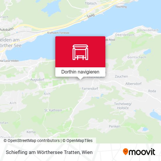 Schiefling am Wörthersee Tratten Karte