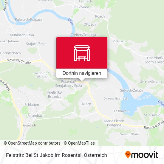 Feistritz Bei St Jakob Im Rosental Karte