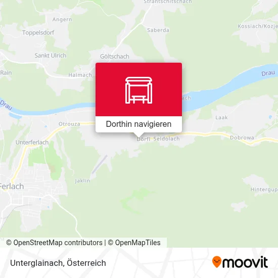 Unterglainach Karte