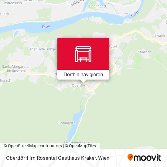 Oberdörfl Im Rosental Gasthaus Kraker Karte